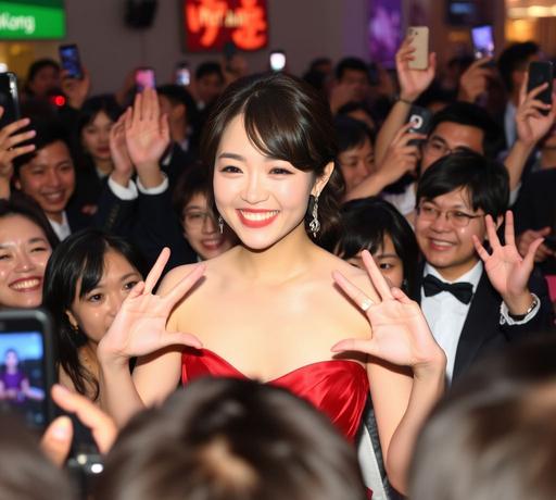 蒼井空火紅亮相香港 擔任娛樂場所開幕嘉賓 粉絲熱情應援