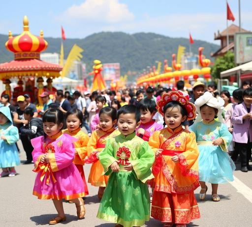 長洲太平清醮飄色巡遊百子競逐 傳統下的嚴格選拔與家長期盼