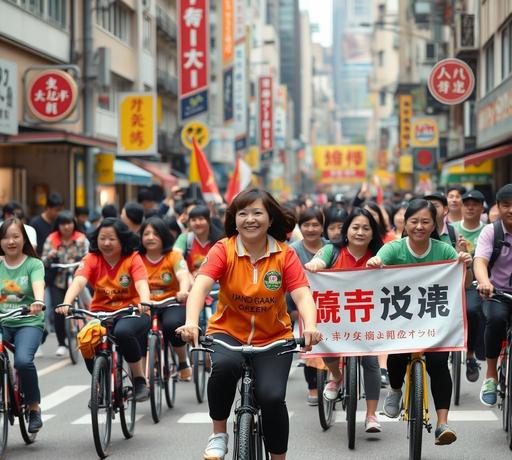 妃妃鐵馬隊台北發起罷免宣講 行腳深入藍營選區催投同意票