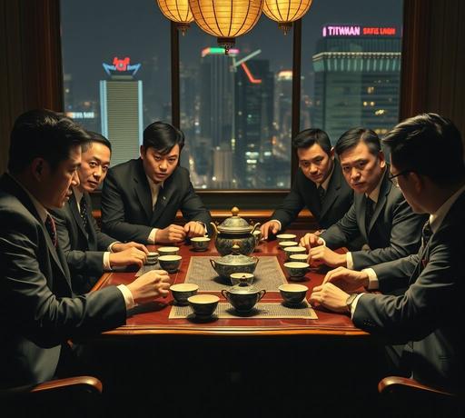 《角頭－鬥陣欸》推出國際版海報 聚焦台灣黑幫喝茶文化躍上國際