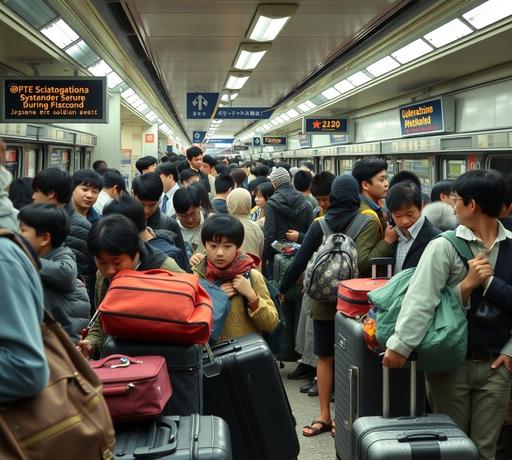 日本黃金周後列車現『行李佔位』爭議 社群熱議乘車禮儀