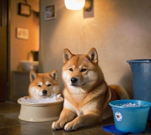 桃園埔子警暖心收留迷途柴犬阿柴 等待飼主回家