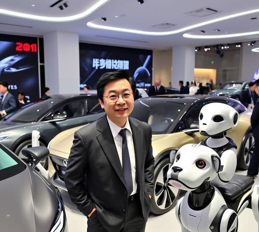 古天樂以國語亮相新車發布會 科技機械人與機械狗成焦點