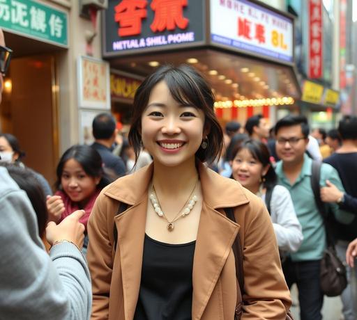 衛詩雅旺角親民現身 實力影后貼地接地氣