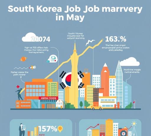 南韓5月就業市場回穩　失業率持平、就業人口增幅創一年新高
