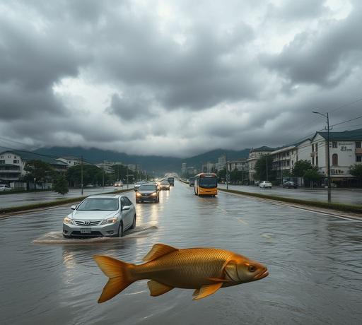 南部連日強降雨成災 地區積水成網路熱議焦點