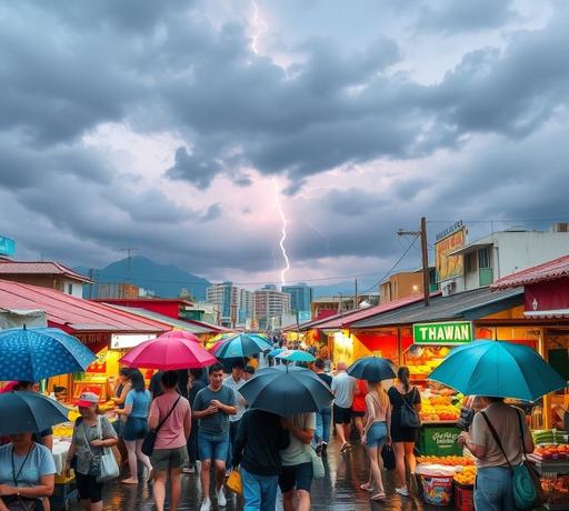 強鋒面侵襲全台 飛航受阻母親節活動冒雨進行
