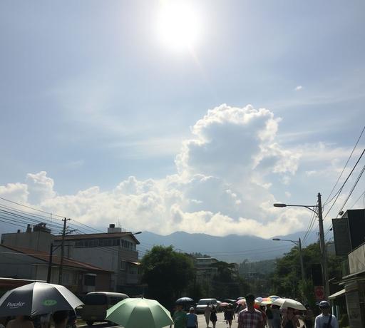 台灣持續高溫炎熱與局部降雨變化