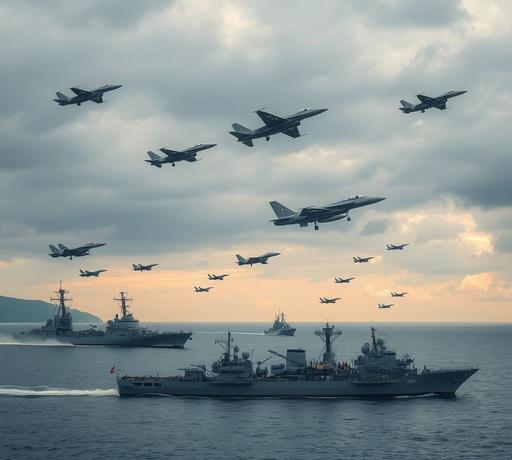 台海緊張升溫　解放軍共機艦環台軍演 國軍漢光41號演習備戰